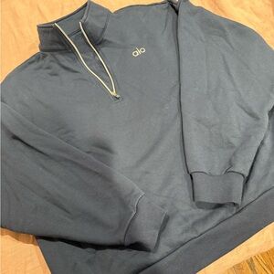 ALO Yoga Navy Quarter-Zip Sweater